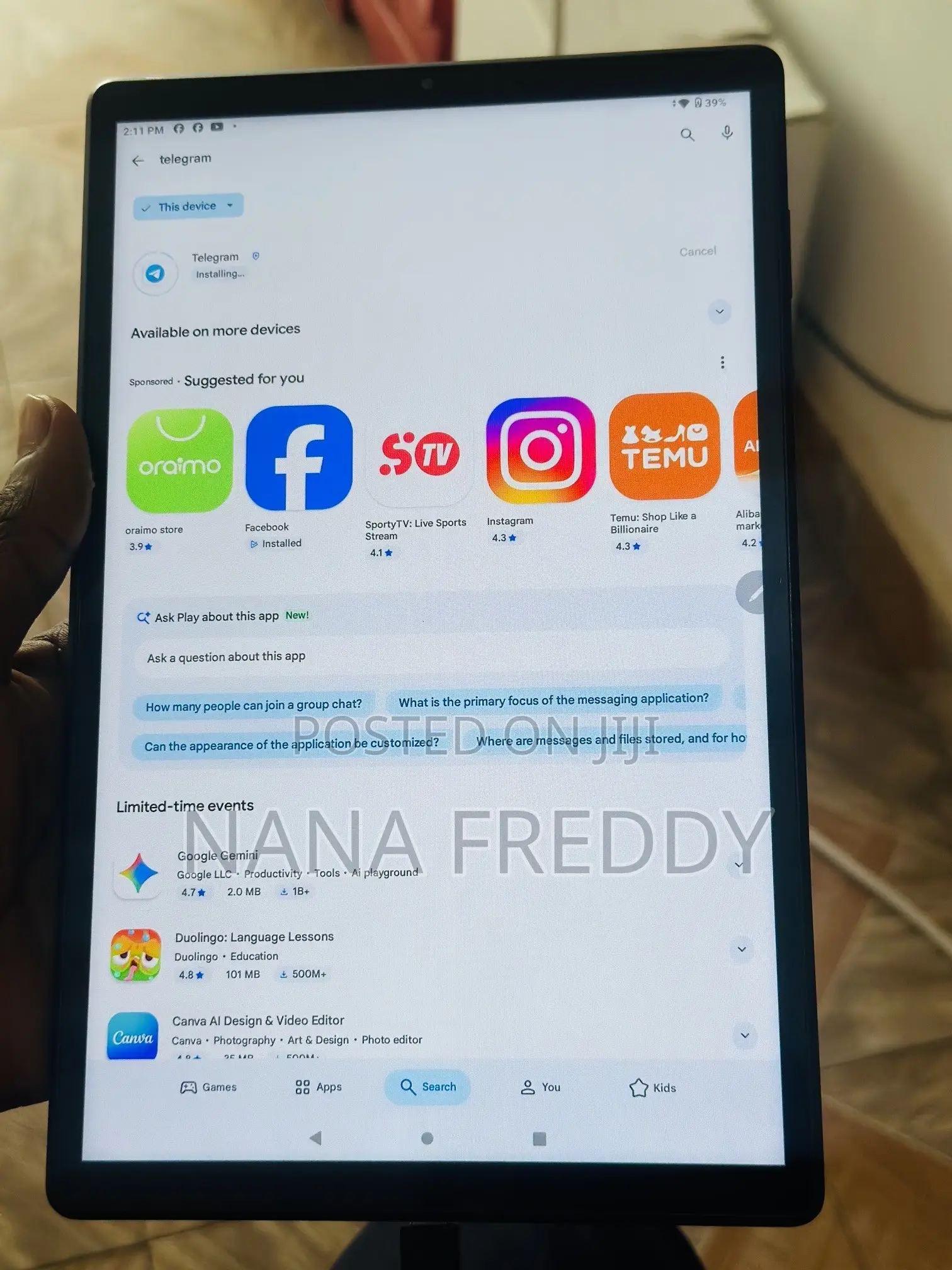 Lenovo Tab K10 64 GB Black