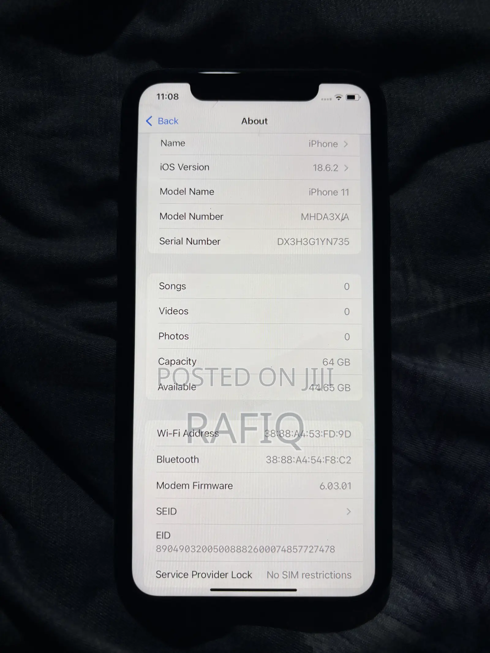 Apple iPhone 11 64 GB Black