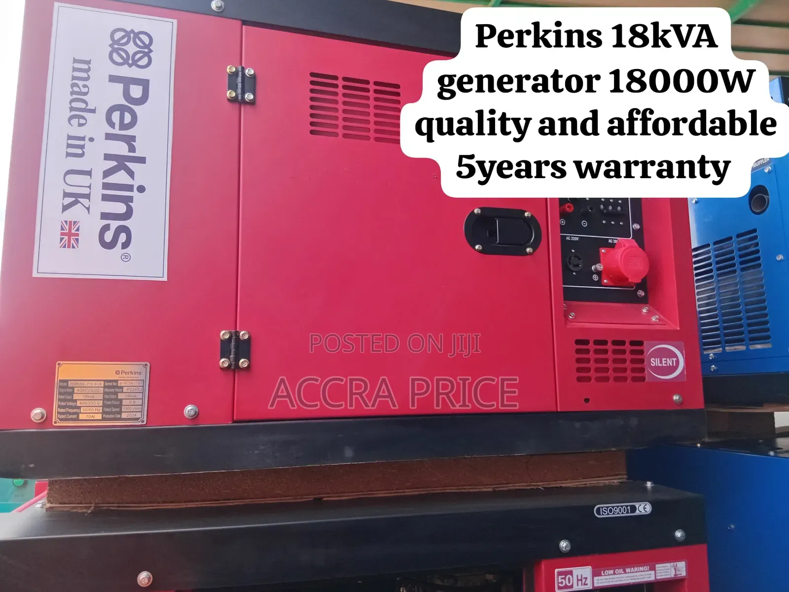 Perkins 18kVA 18000W Generator – Premium Power, Affordable Price