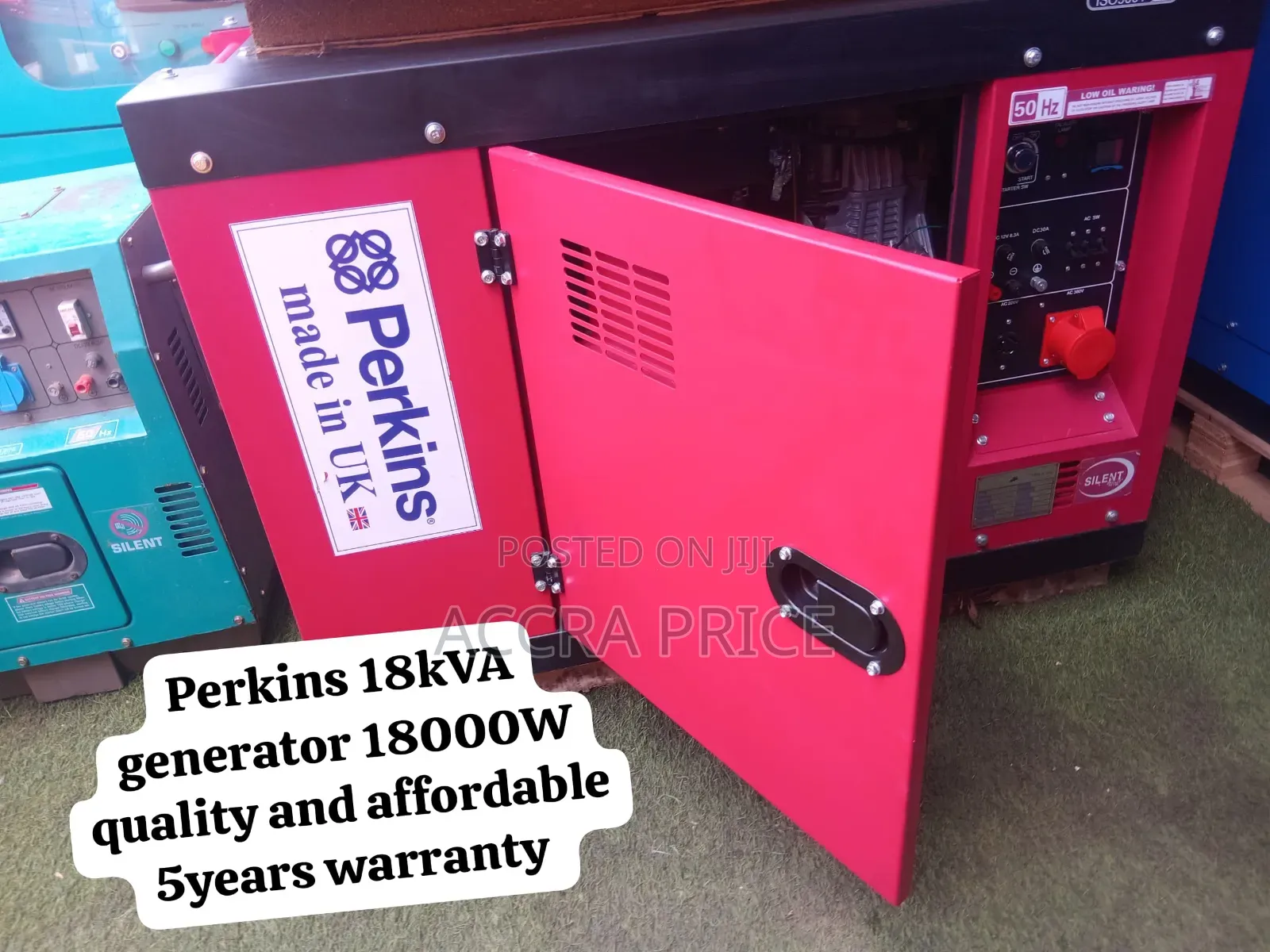 Heavy-Duty Perkins 18kVA Genset With 5 Years Warranty