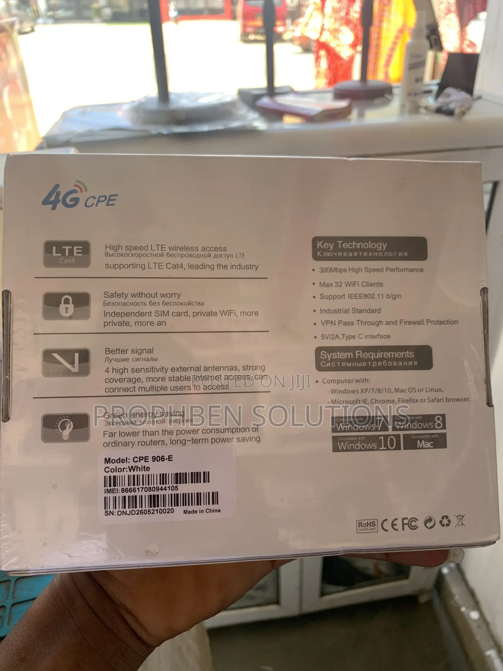 4g/5g WiFi 6 Router SIM Card Router Open to All SIM Cards