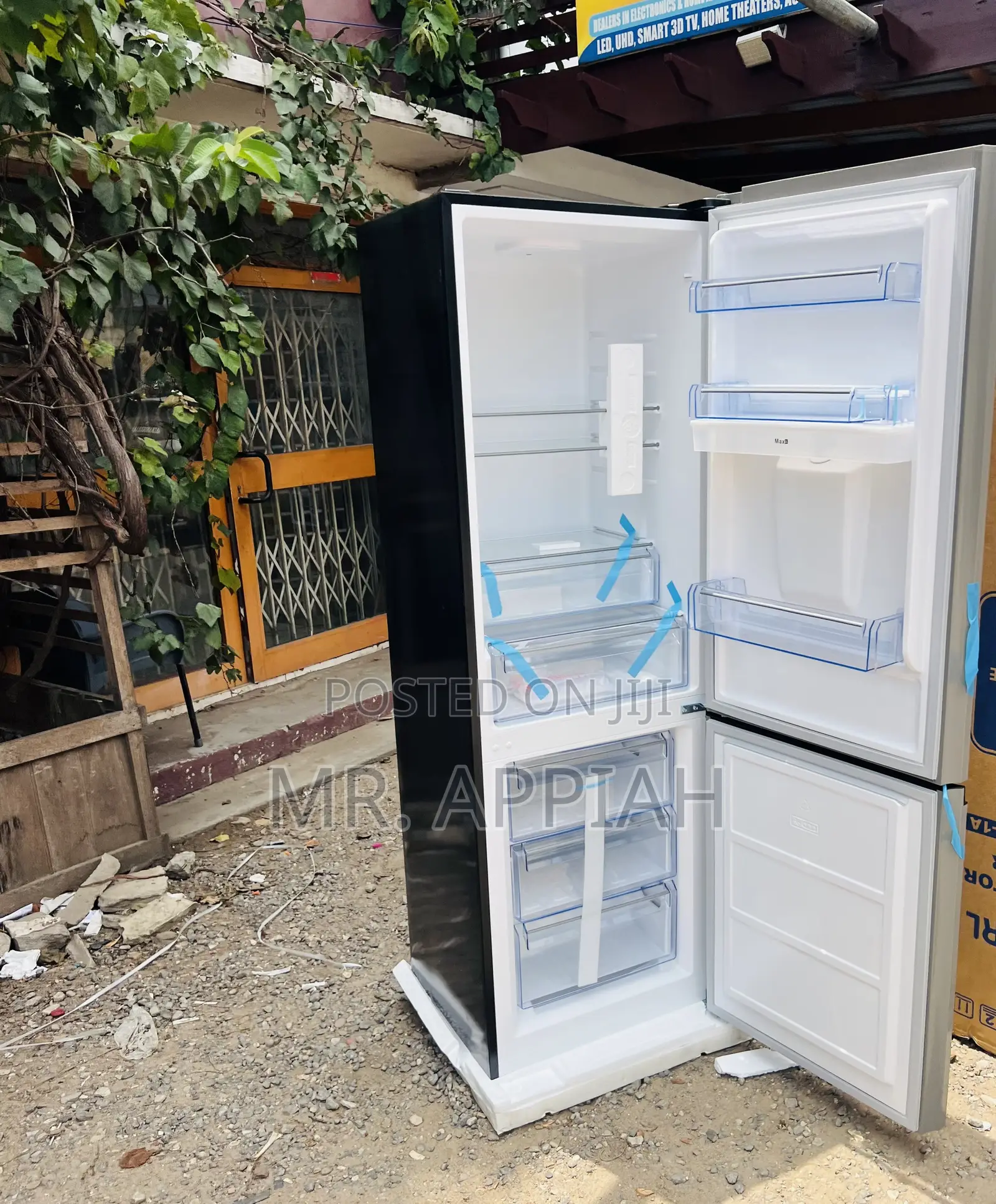 Quality Chilling Pearl PF-433BBGWD-A1 2 Door Fridge(Glass) 