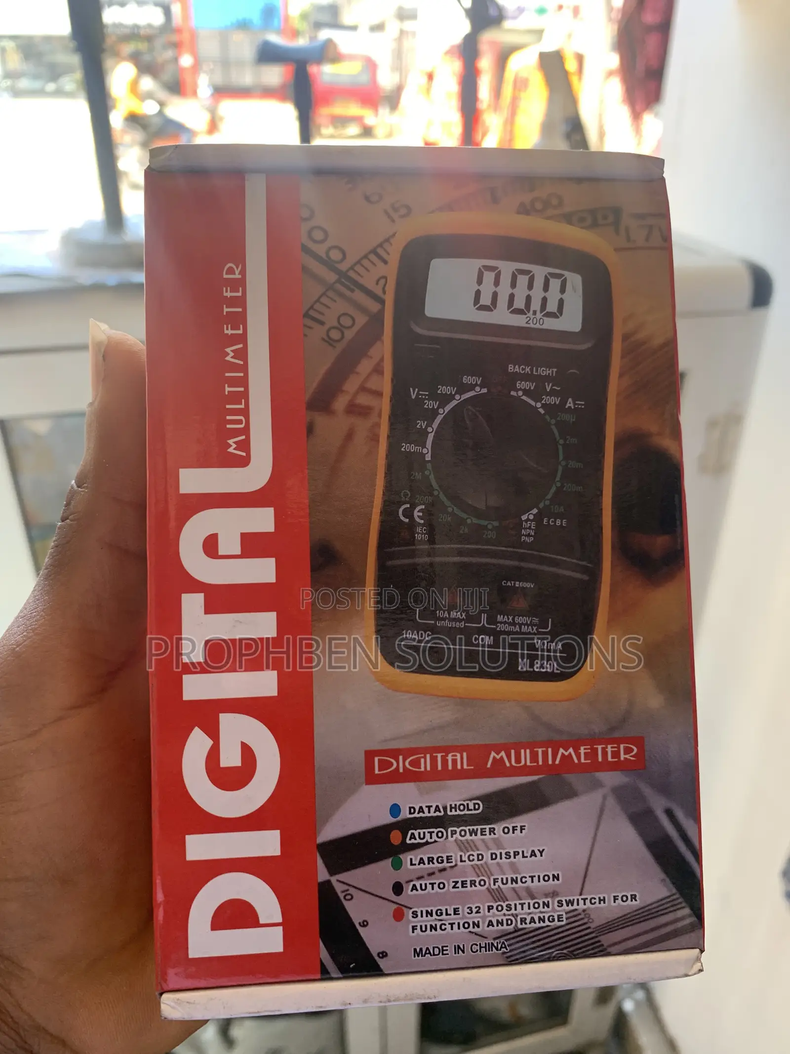 Digital Multimeter Battery Voltage Multi Tester Voltmeter