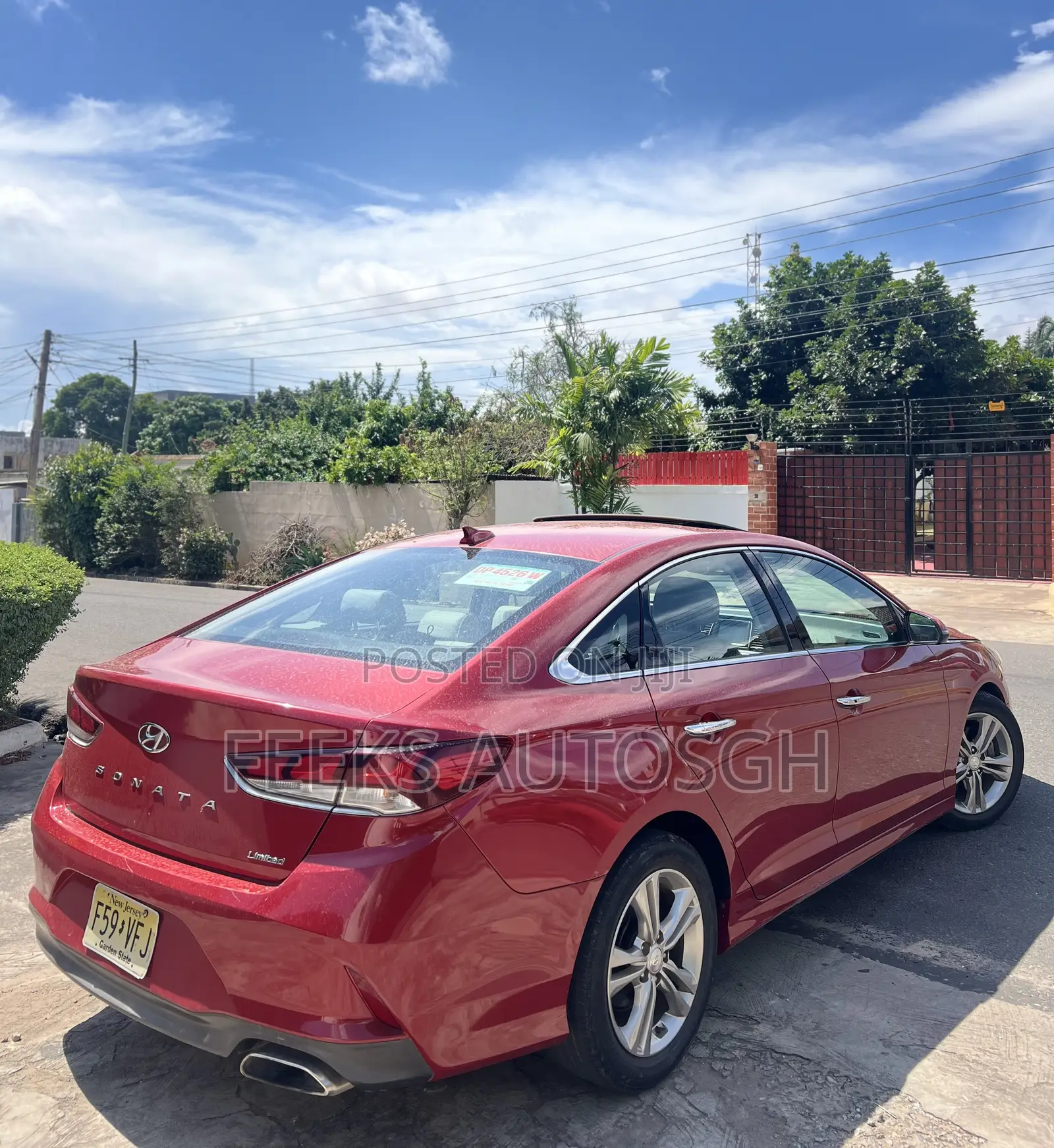 Hyundai Sonata Limited 2018 Red
