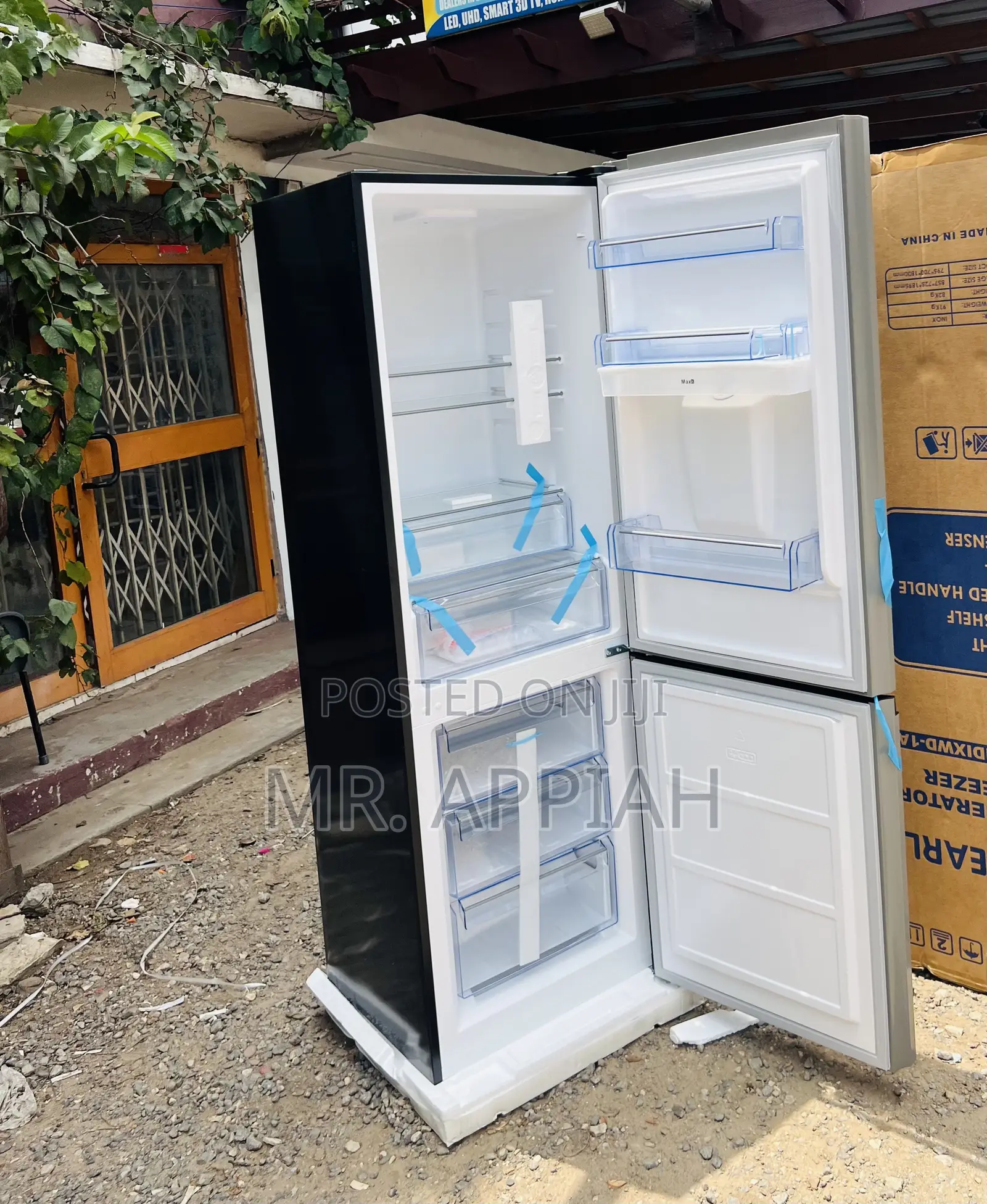 Your Kitchen Deserve Pearl PF-433BBGWD-A1 Double Door Fridge