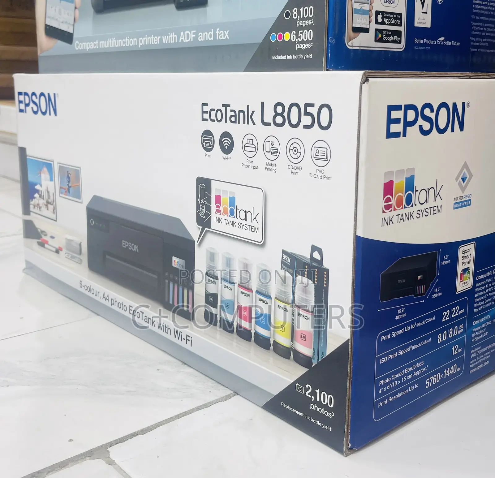 Epson EcoTank L8050 A4 Printed 6 Colors