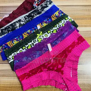 Lace Trim Brazilian Cotton Panties