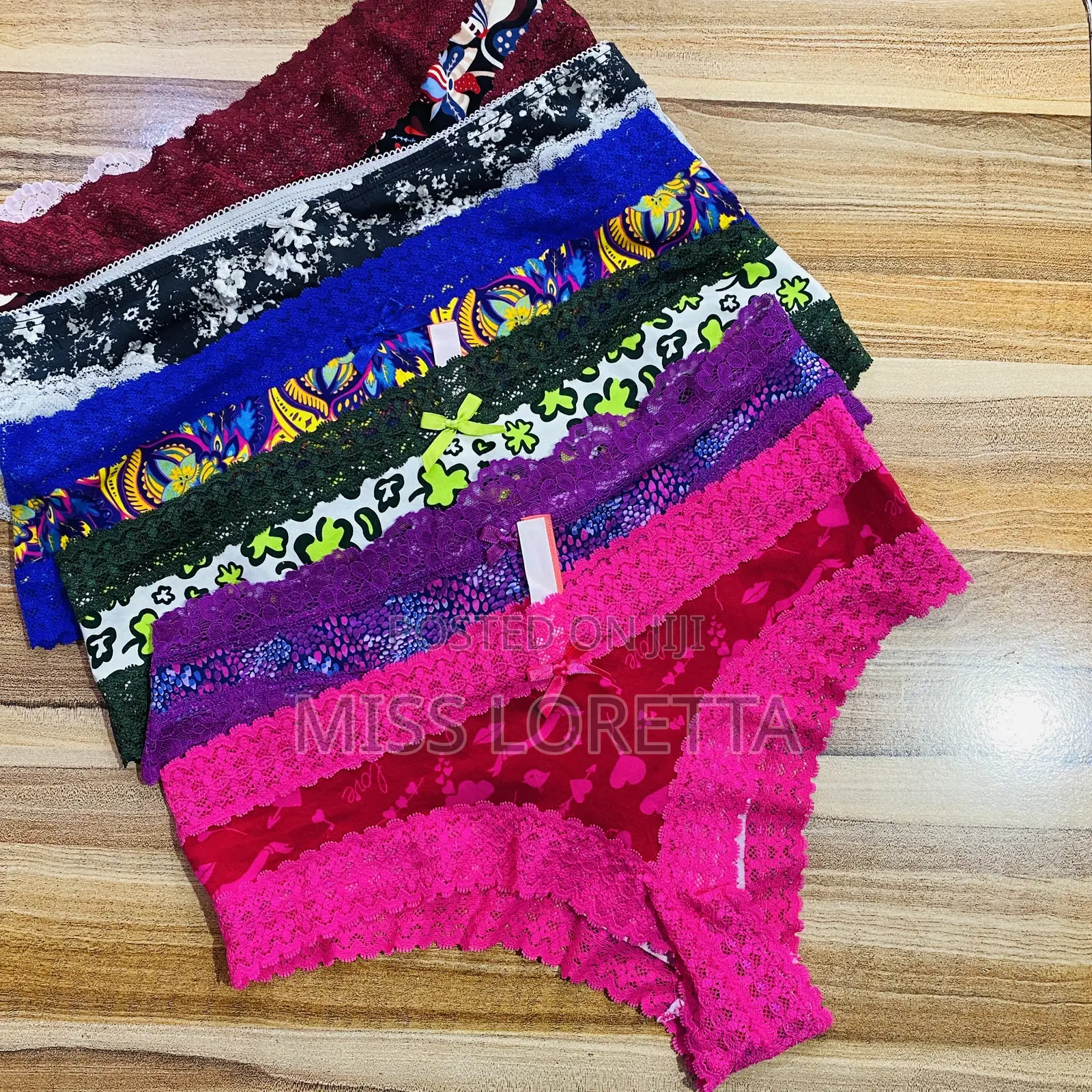 Lace Trim Brazilian Cotton Panties