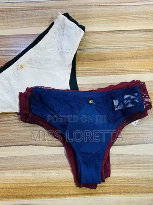 A-Shape Thong Panties , Lace Details