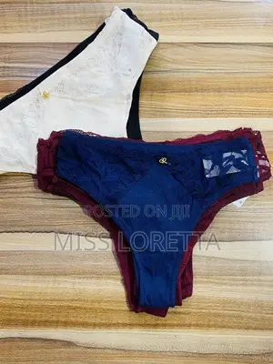 A-Shape Thong Panties , Lace Details