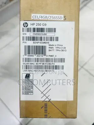 New Laptop HP 250 G8 4GB Intel Celeron SSD 256GB
