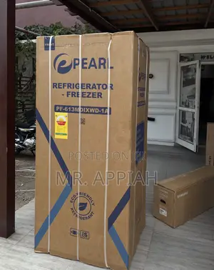 Your Kitchen Deserves Pearl PF-613MDIXWD-1A Side by Side Refrigerator.