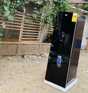 Upgrade Your Kitchen << 309L Pearl Black 2 Doors Bottom Fridge