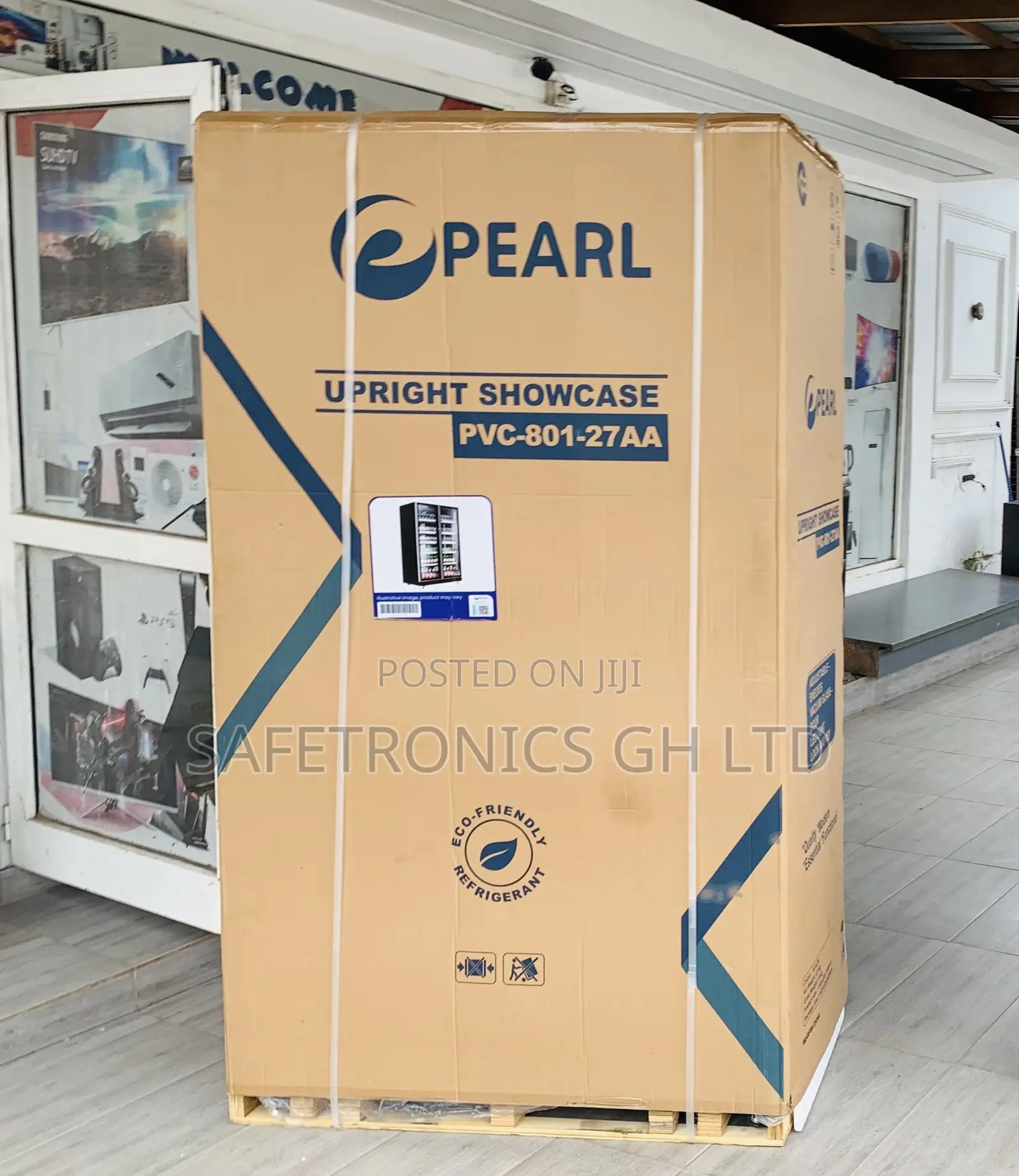 Check Out Display 690L Pearl PVC-801-27aa 2 Doors Fridge
