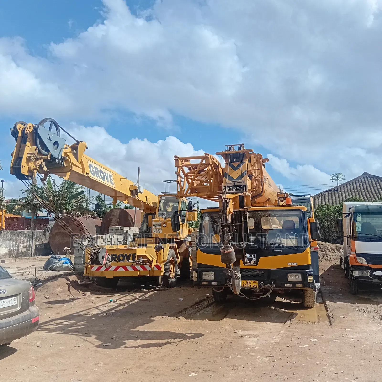 Mobile Crane 30 to 60 Tons for Rent