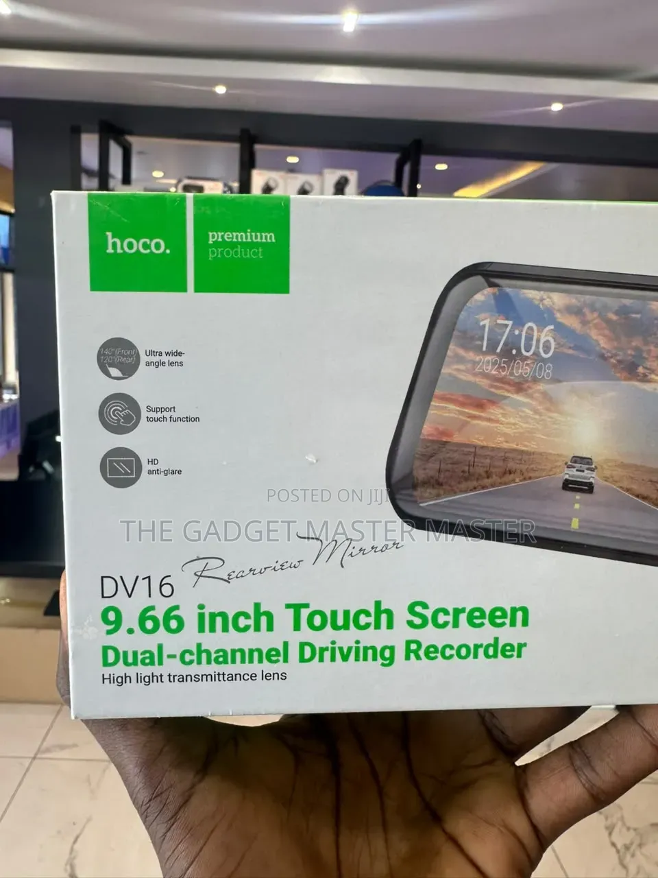 Hoco DV16 Touch Screen Dual-Channel Driving Recorder