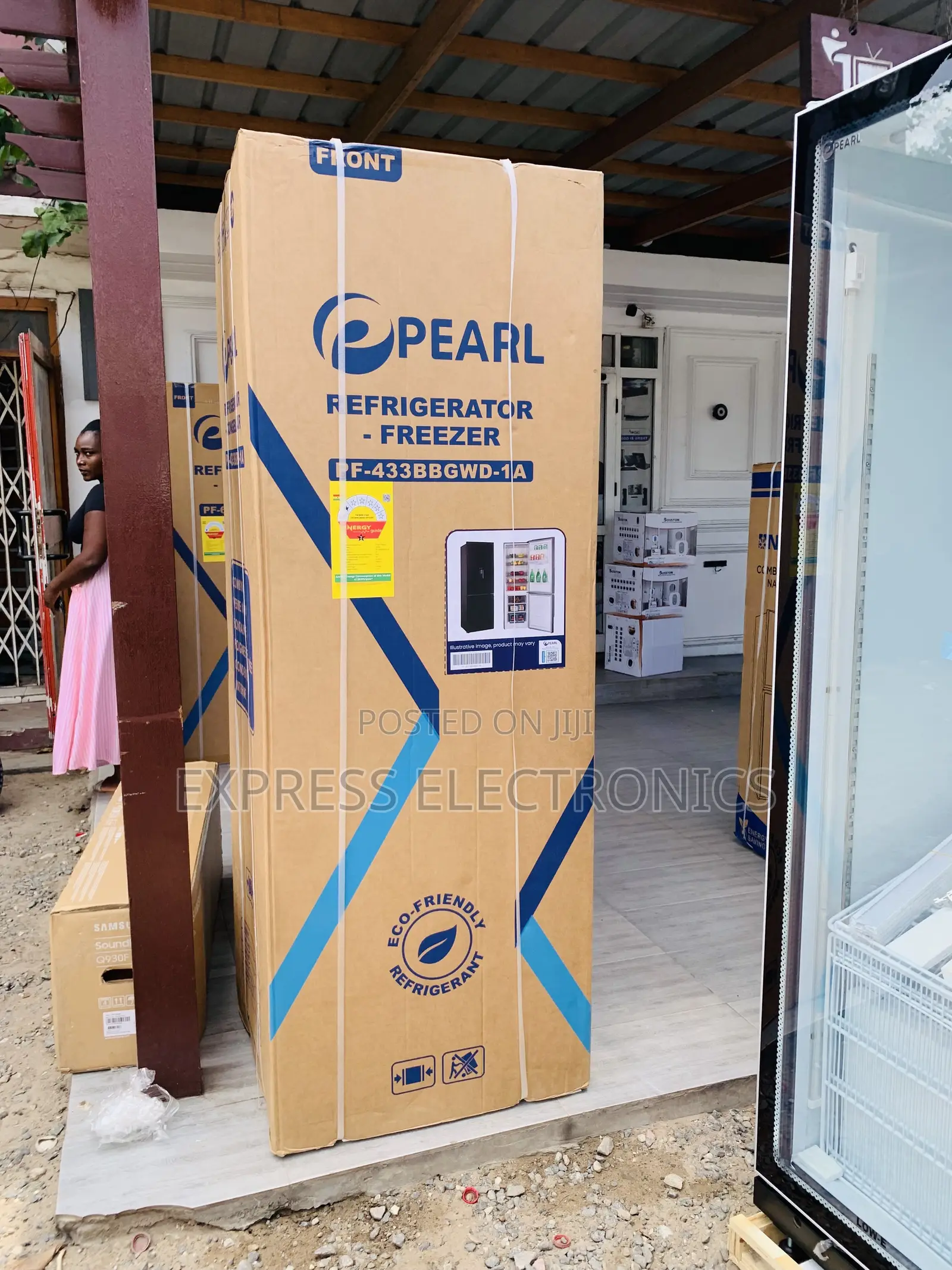 Call and Order for Pearl Black PF-433bg Double Door Fridge