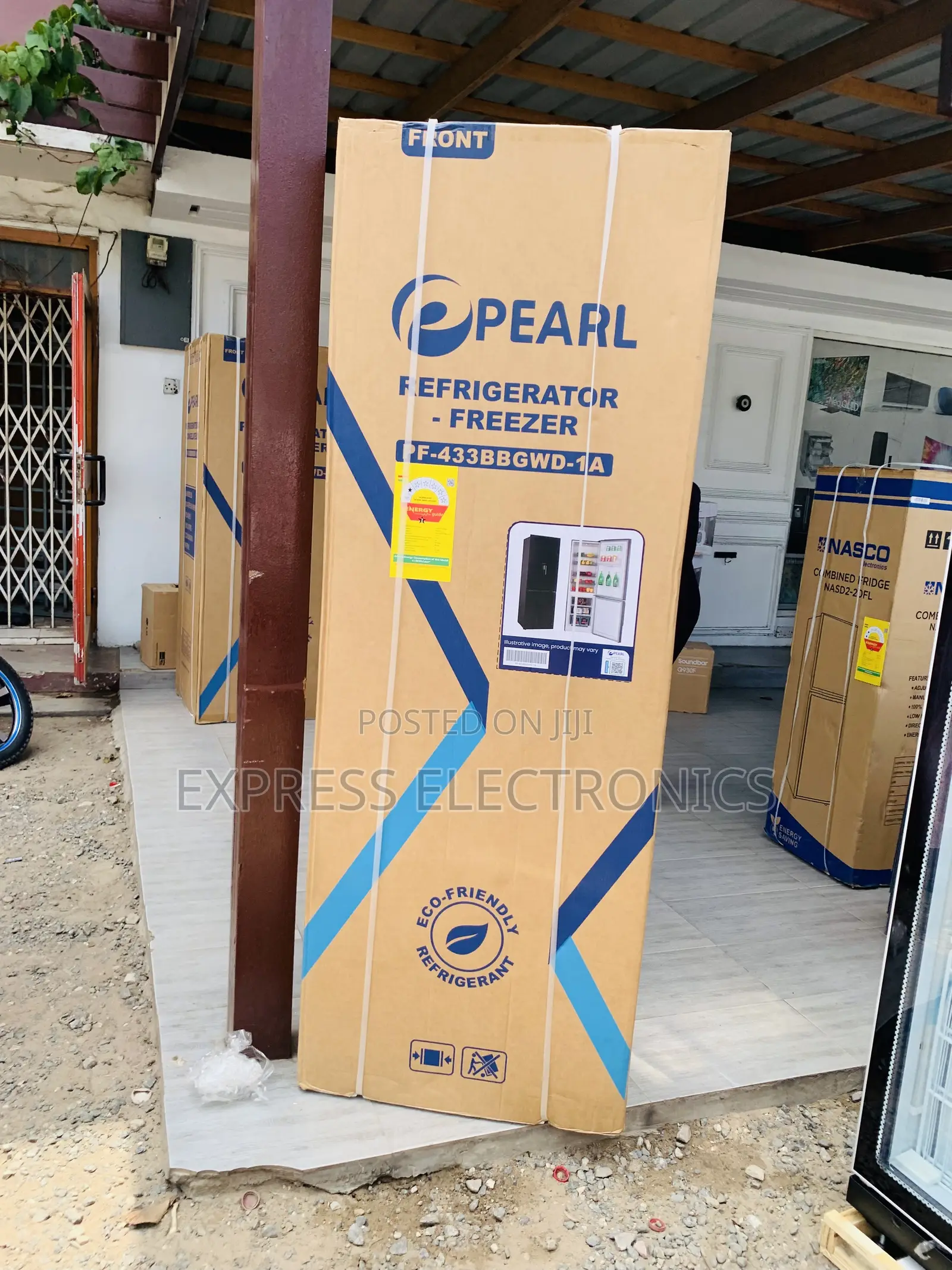 High Quality Double Door Fridge Pearl PF-433bg Black With Dispenser