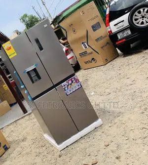 Exclusive New 421L Pearl 4 Doors Grey Side by Side Fridge