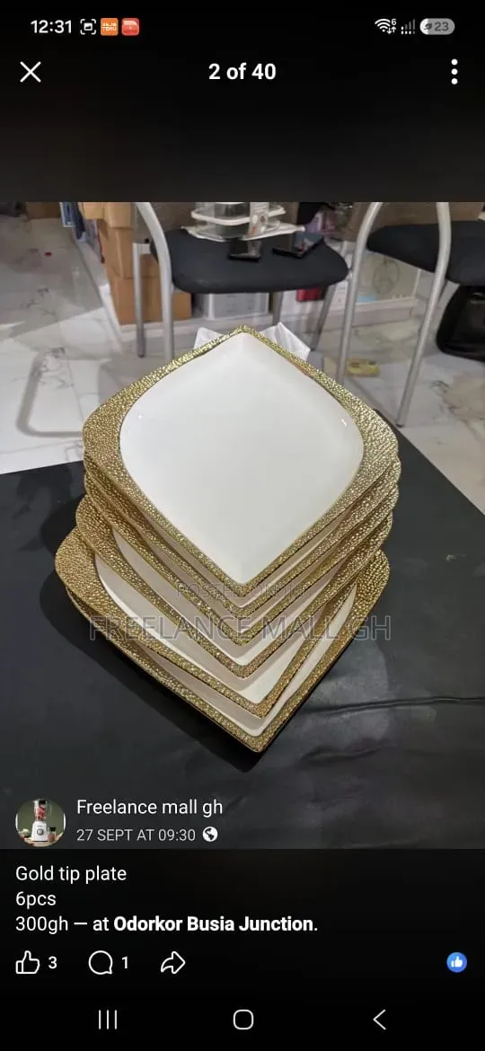 6pcs Designed Spiral Plates