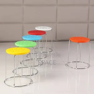 Round Chrome Frame Stool – Durable & Comfortable