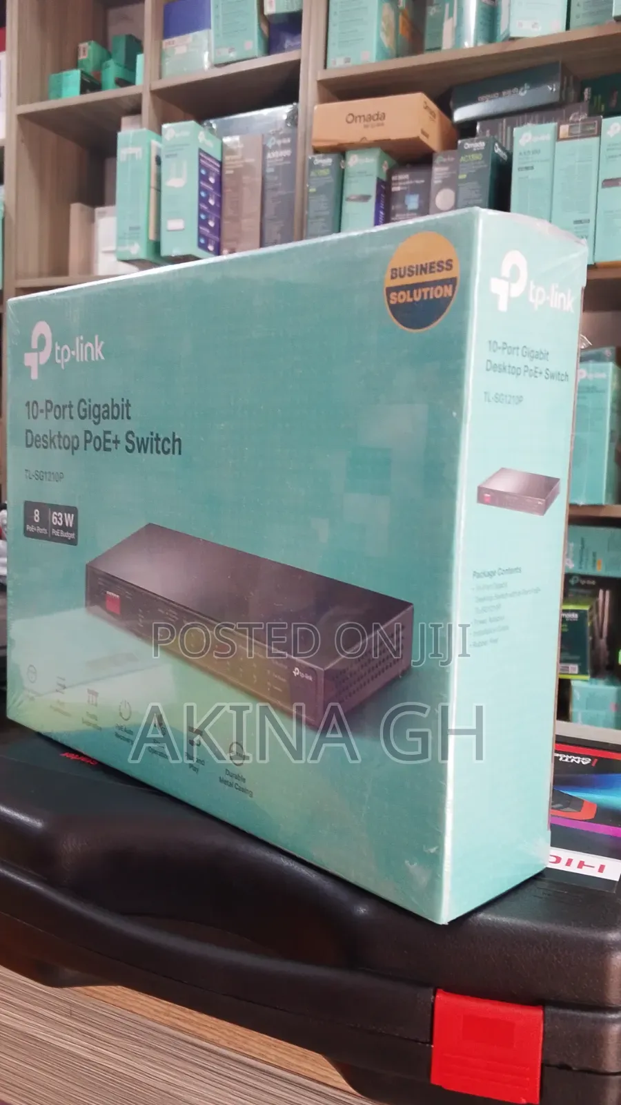 Tp Link 10 Port Gigabit Desktop POE+ Switch/Tl-Sg1210p