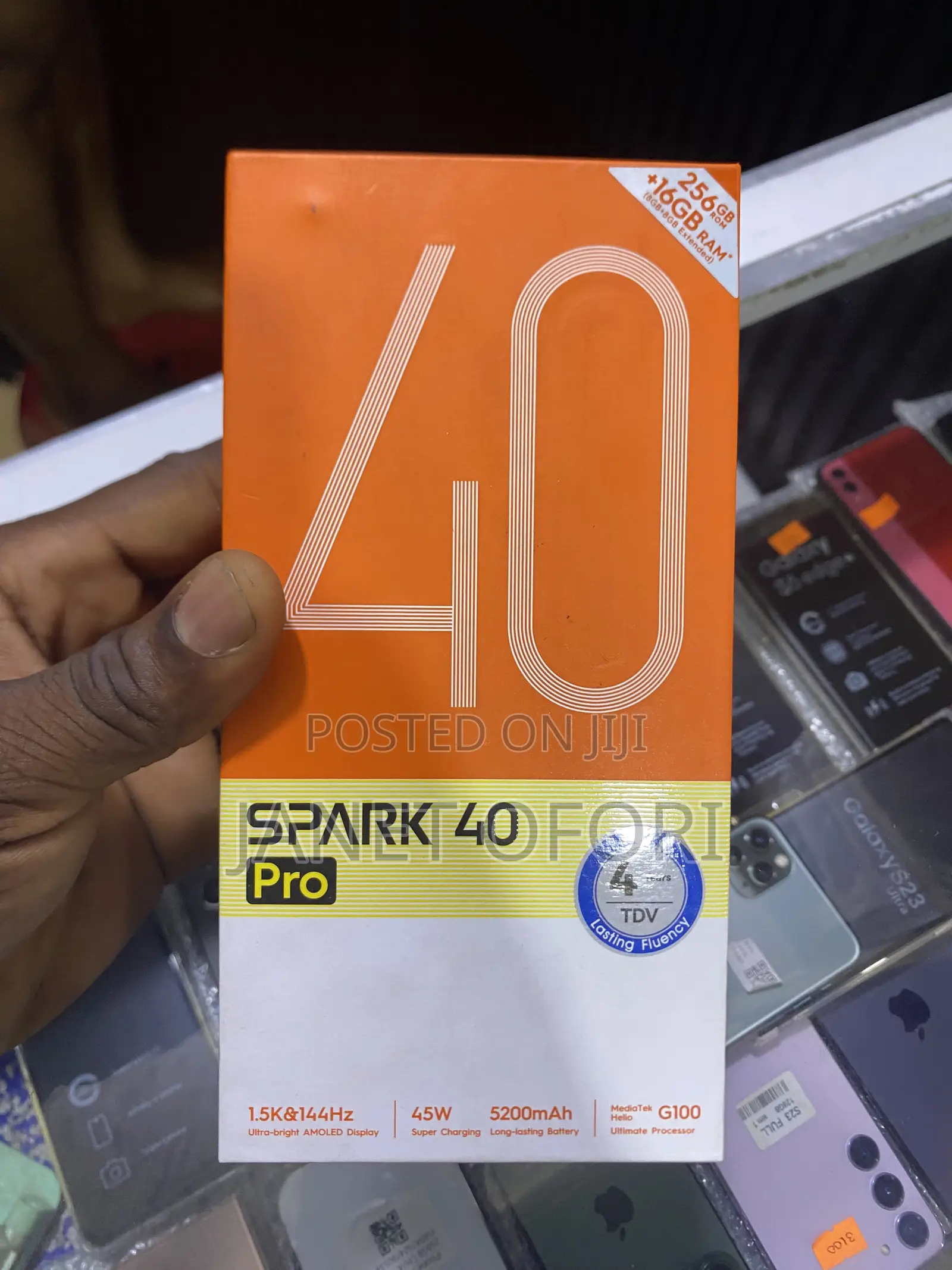 New Tecno Spark 40 Pro 256 GB Gray