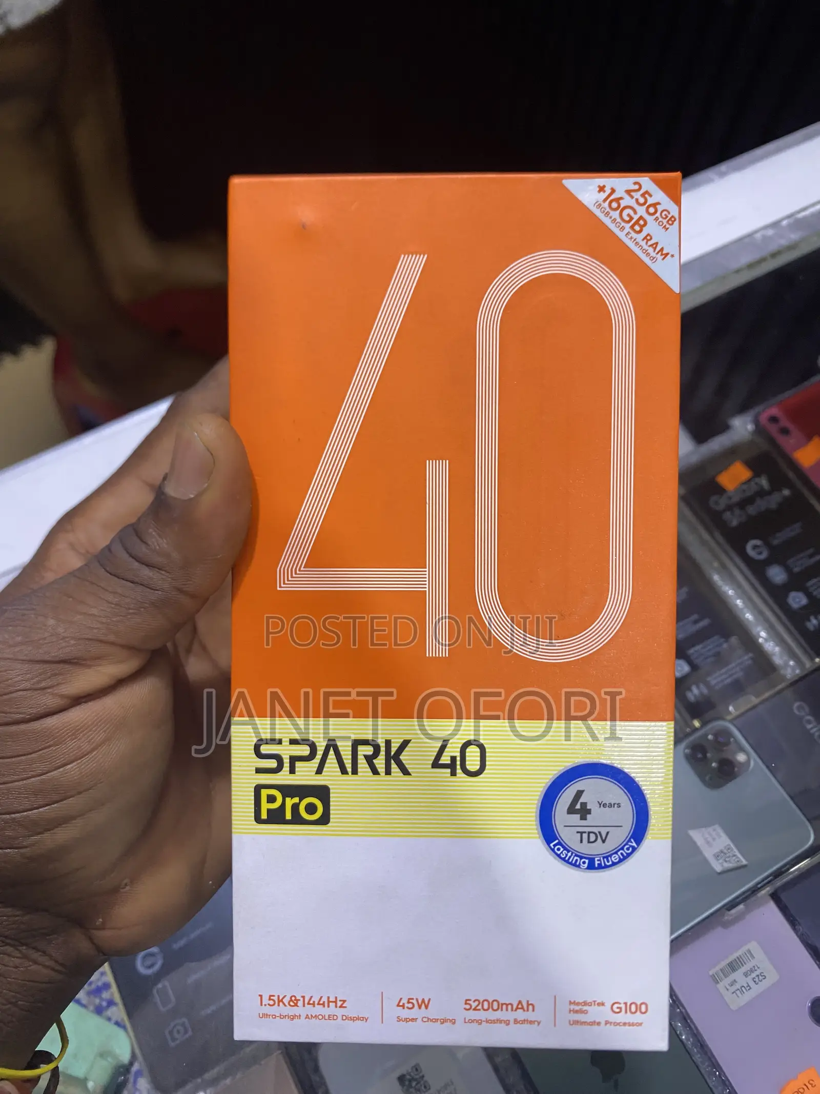 New Tecno Spark 40 Pro 256 GB Gray