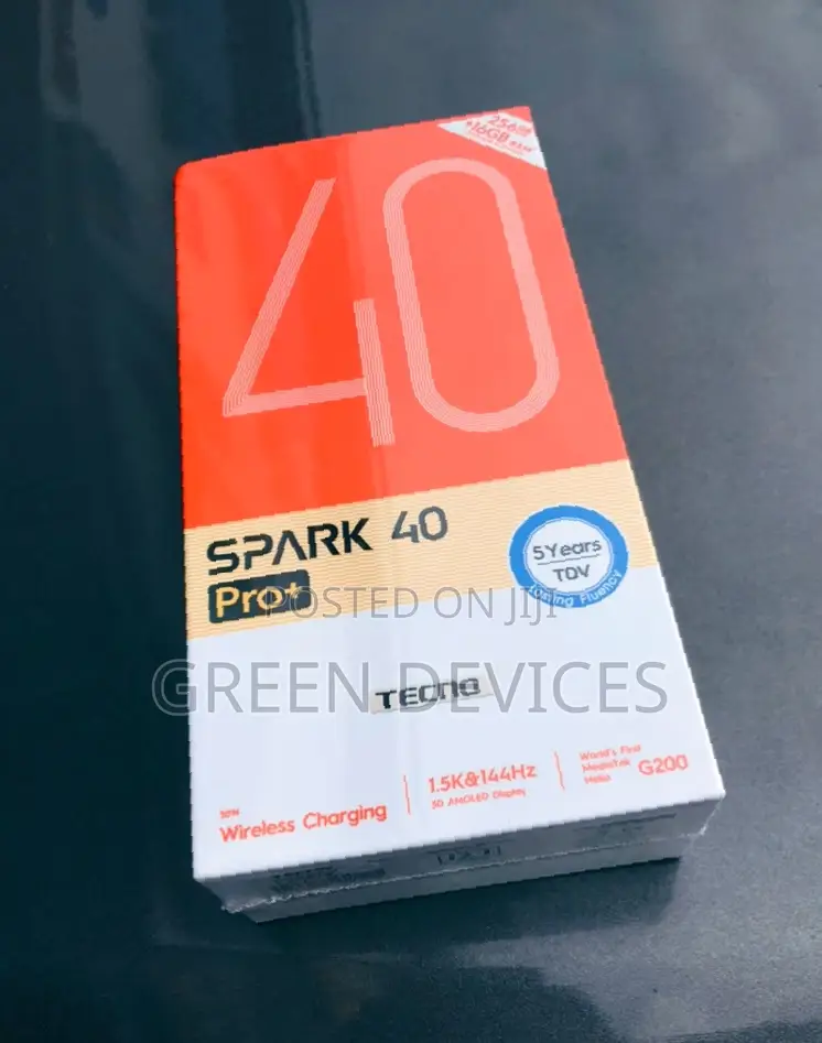 New Tecno Spark 40 Pro+ 256 GB Black