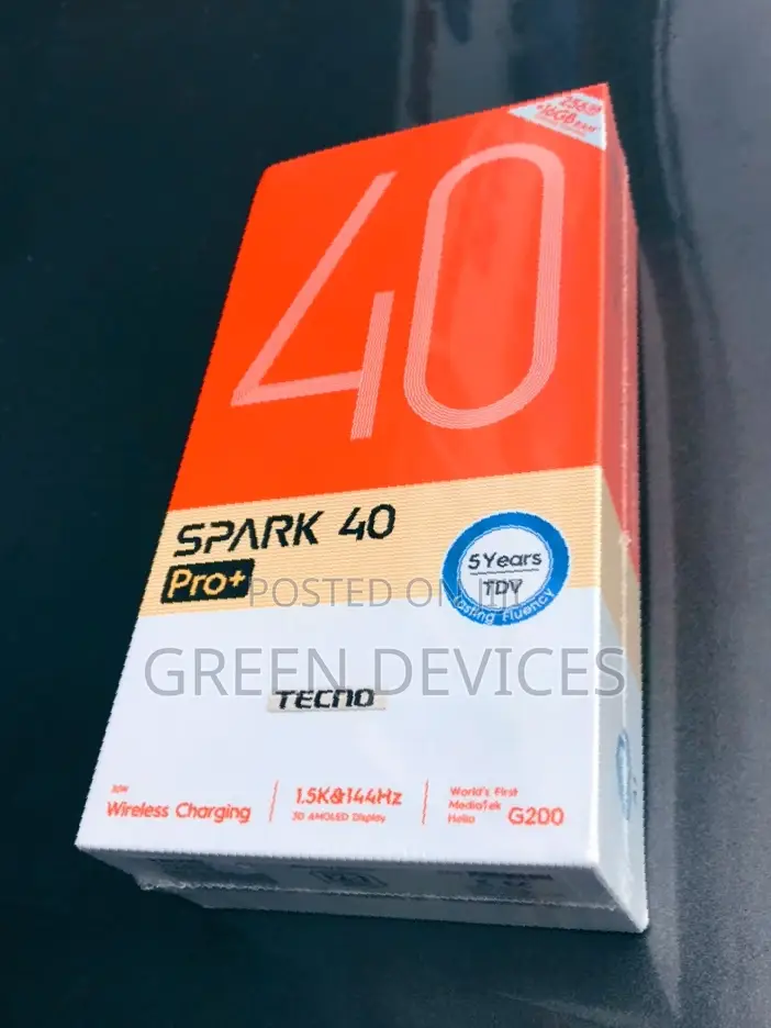 New Tecno Spark 40 Pro+ 256 GB Black