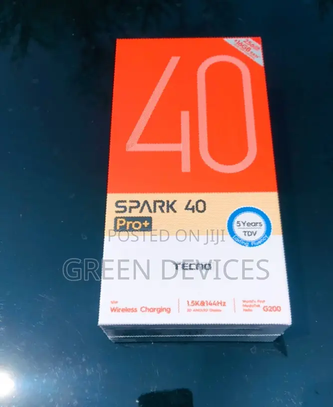 New Tecno Spark 40 Pro+ 256 GB Black