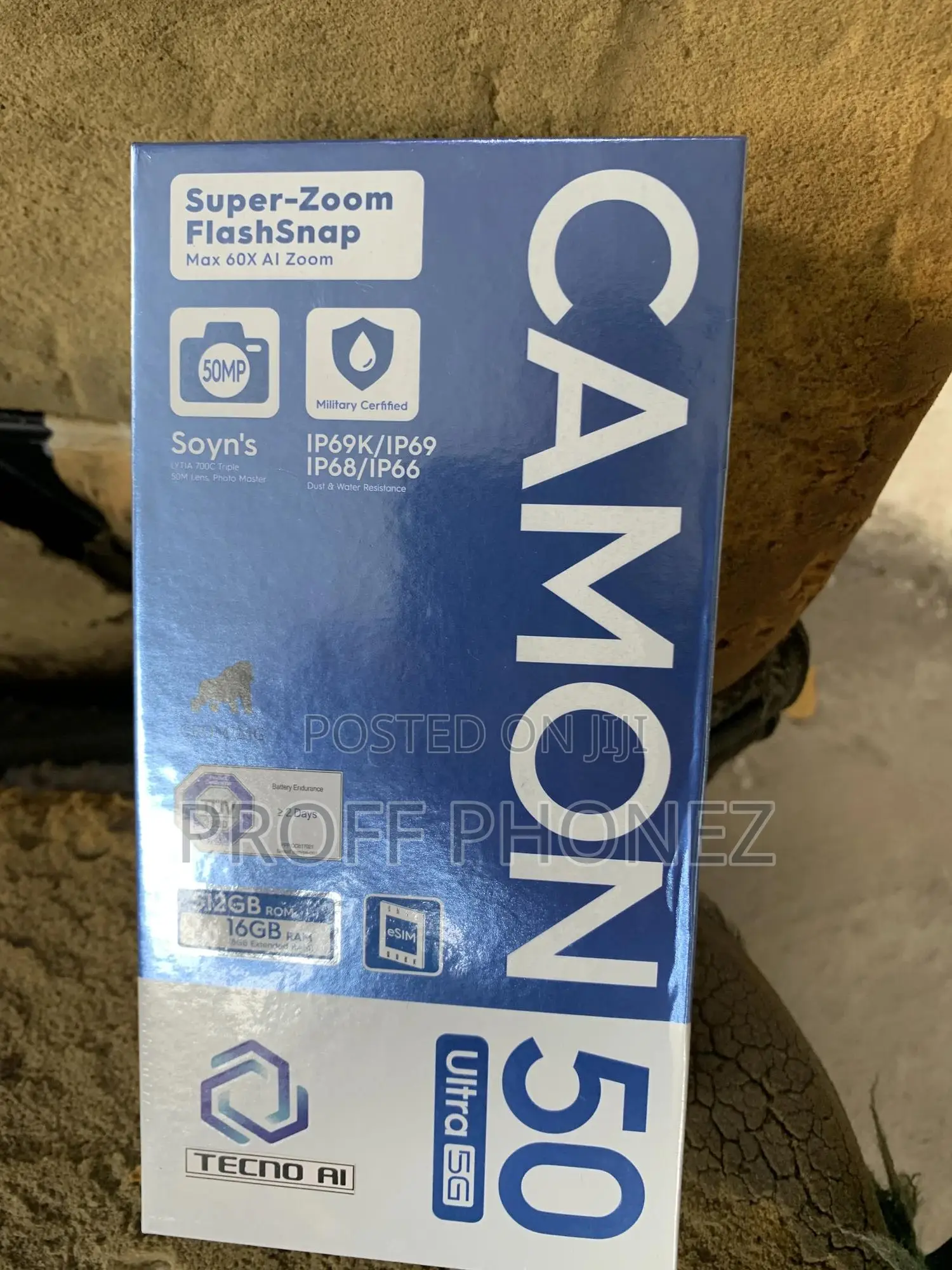New Tecno Camon 50 Ultra 512 GB Black