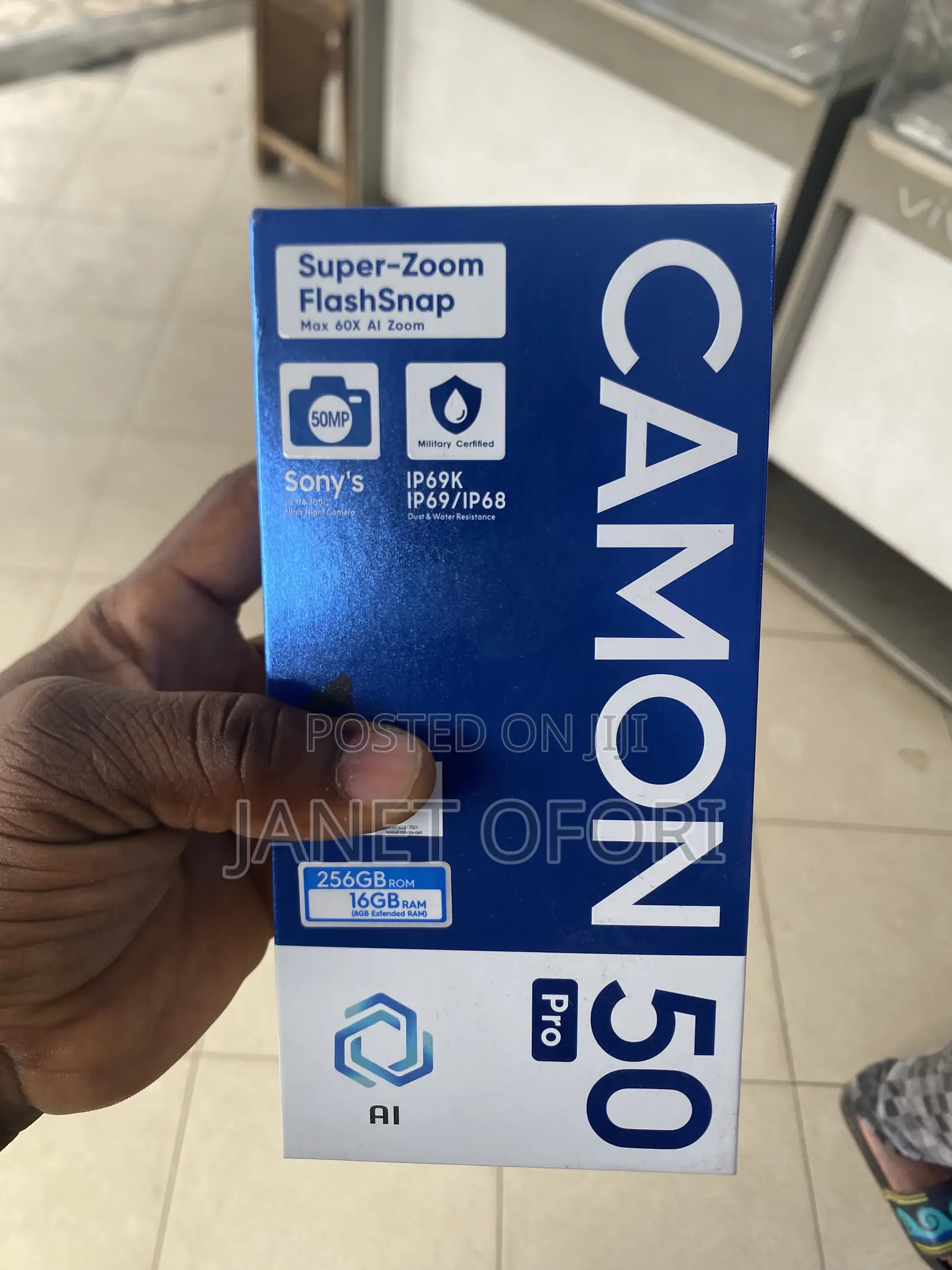 New Tecno Camon 50 Pro 256 GB Gray