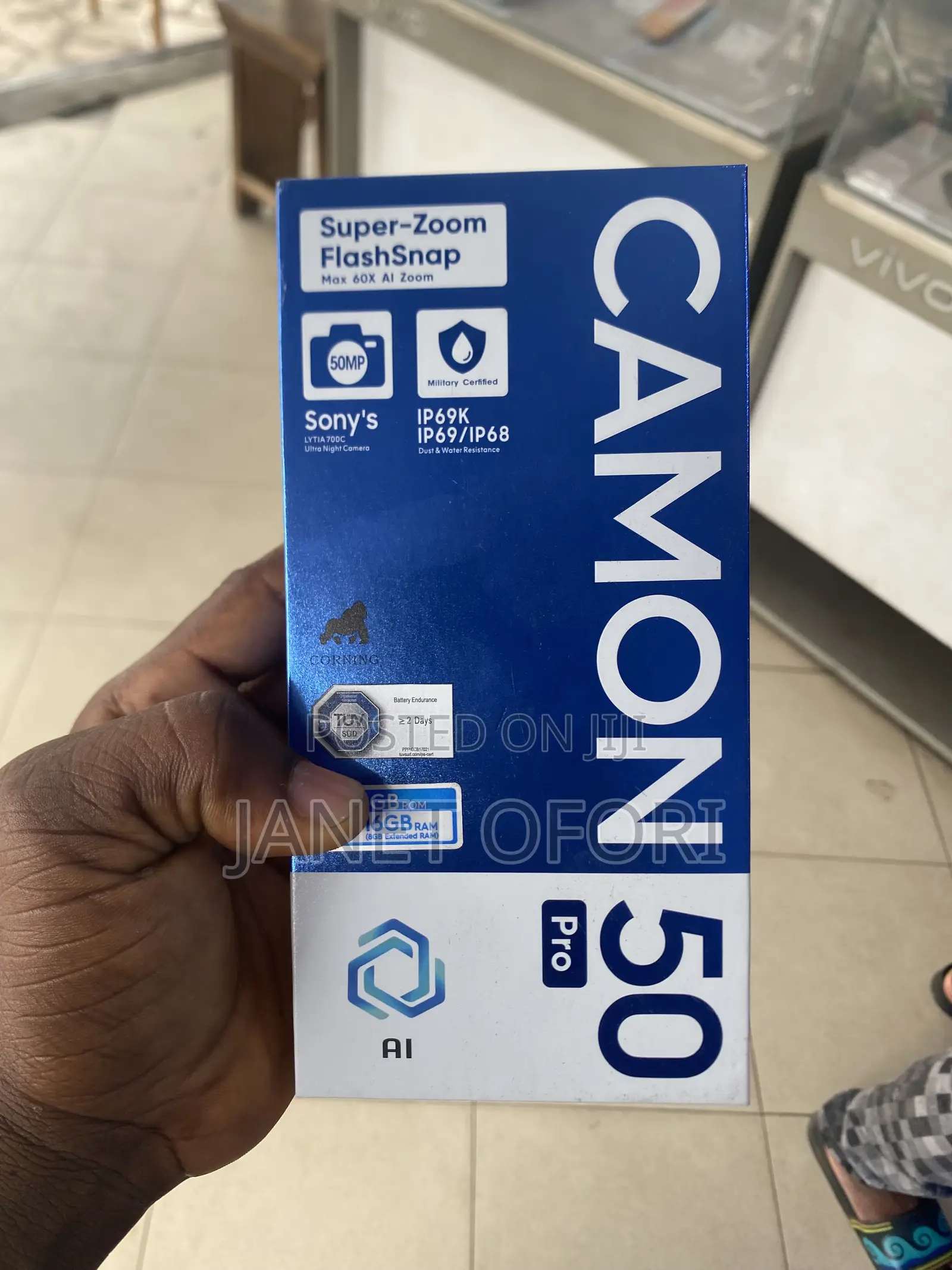 New Tecno Camon 50 Pro 256 GB Gray