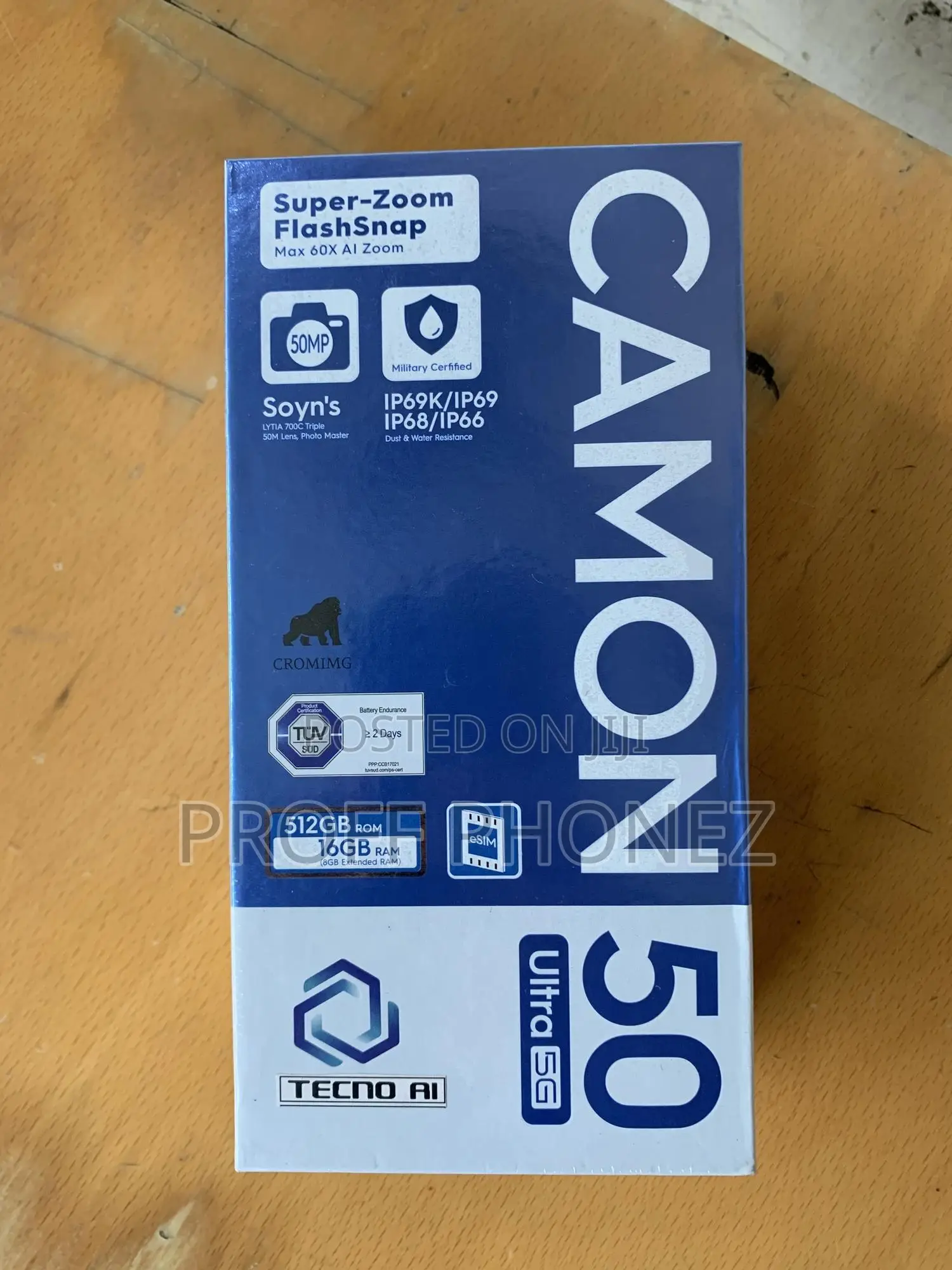 New Tecno Camon 50 Ultra 512 GB Black