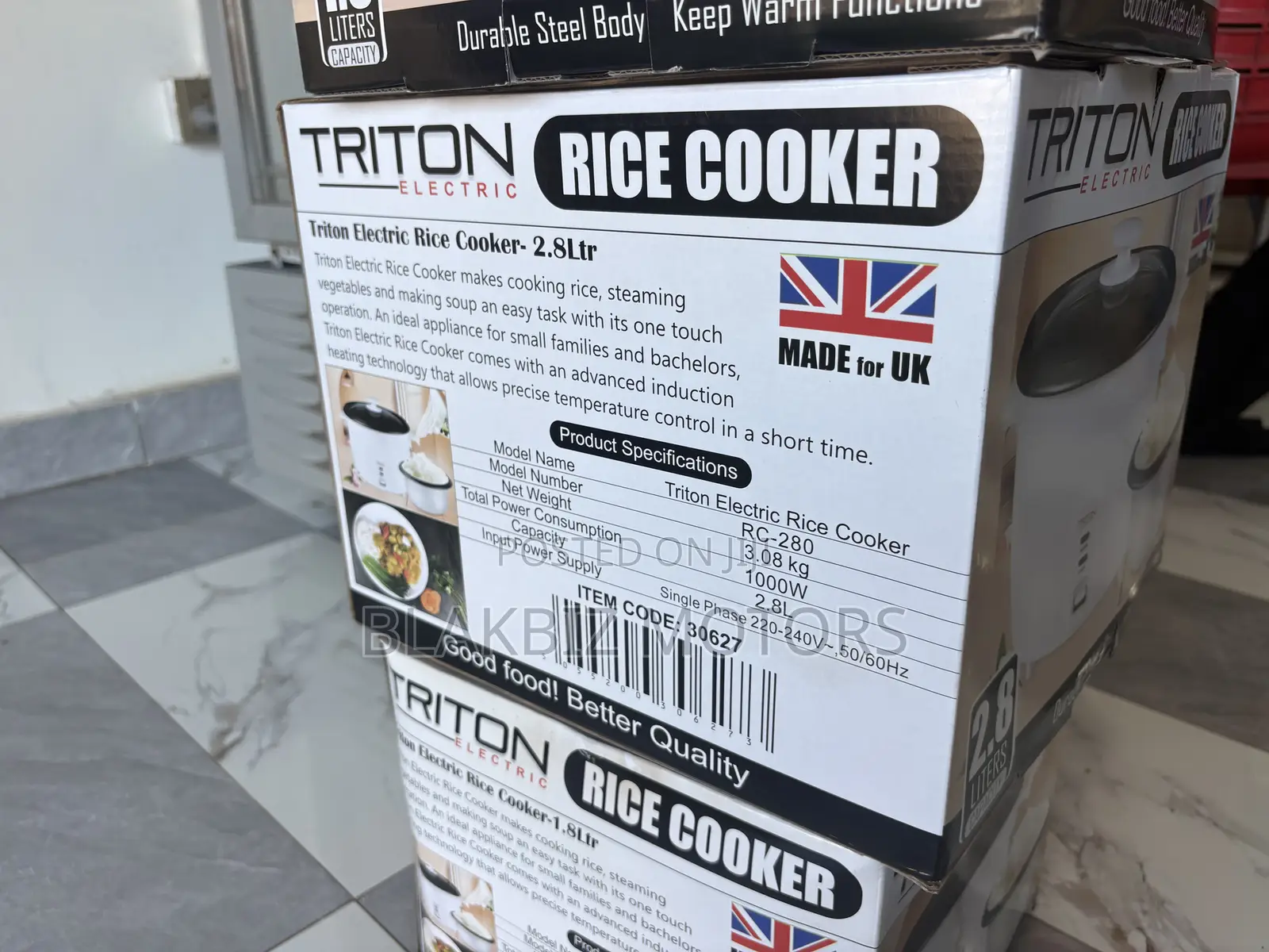 Triton Electric 2.8 Litre Rice Cooker
