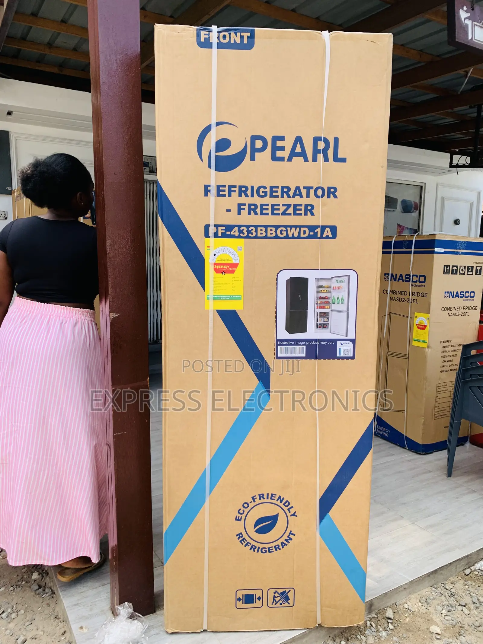 Purchase the New Double Door Fridge 309L Pearl Black
