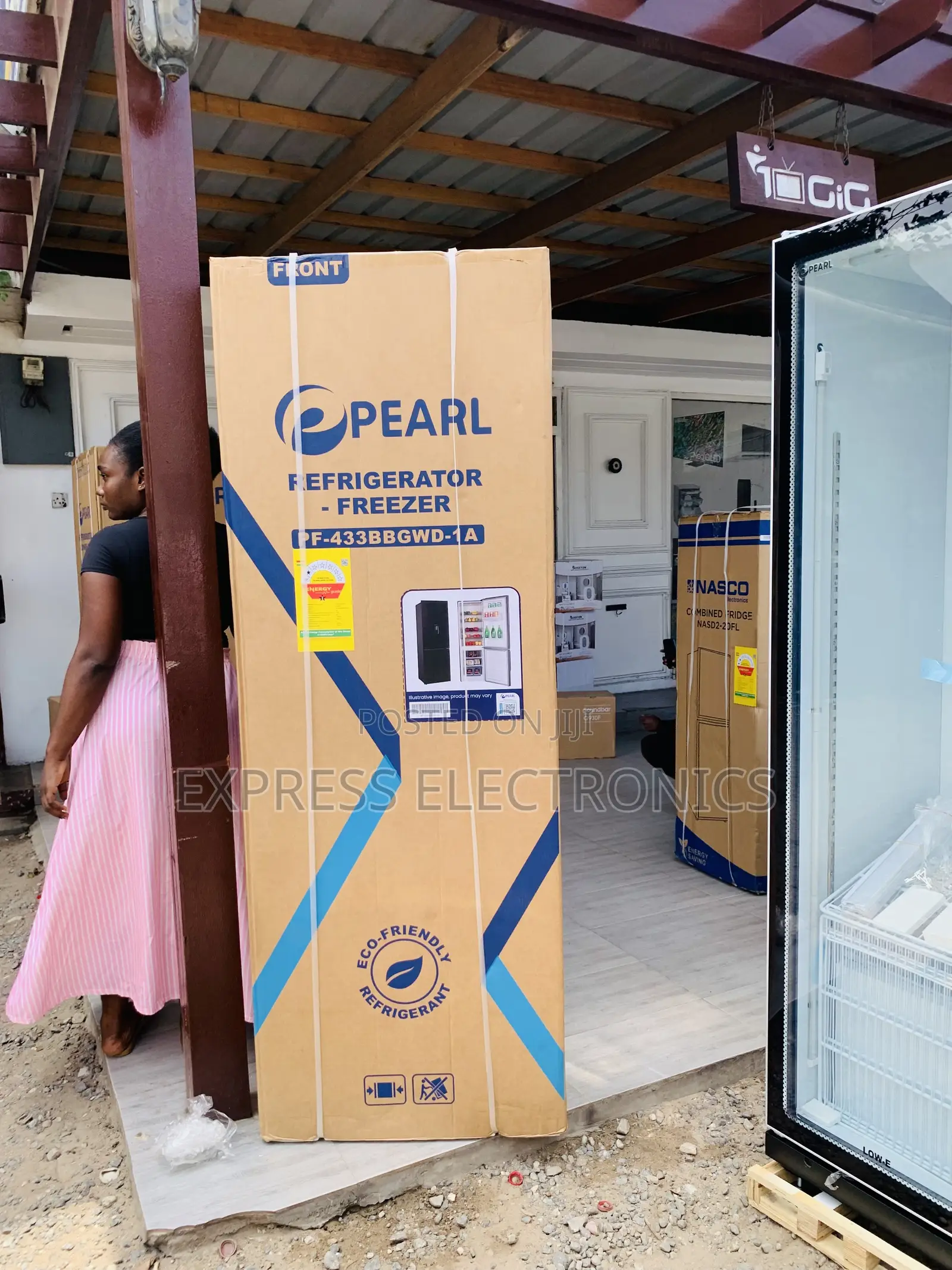 Purchase the New Double Door Fridge 309L Pearl Black