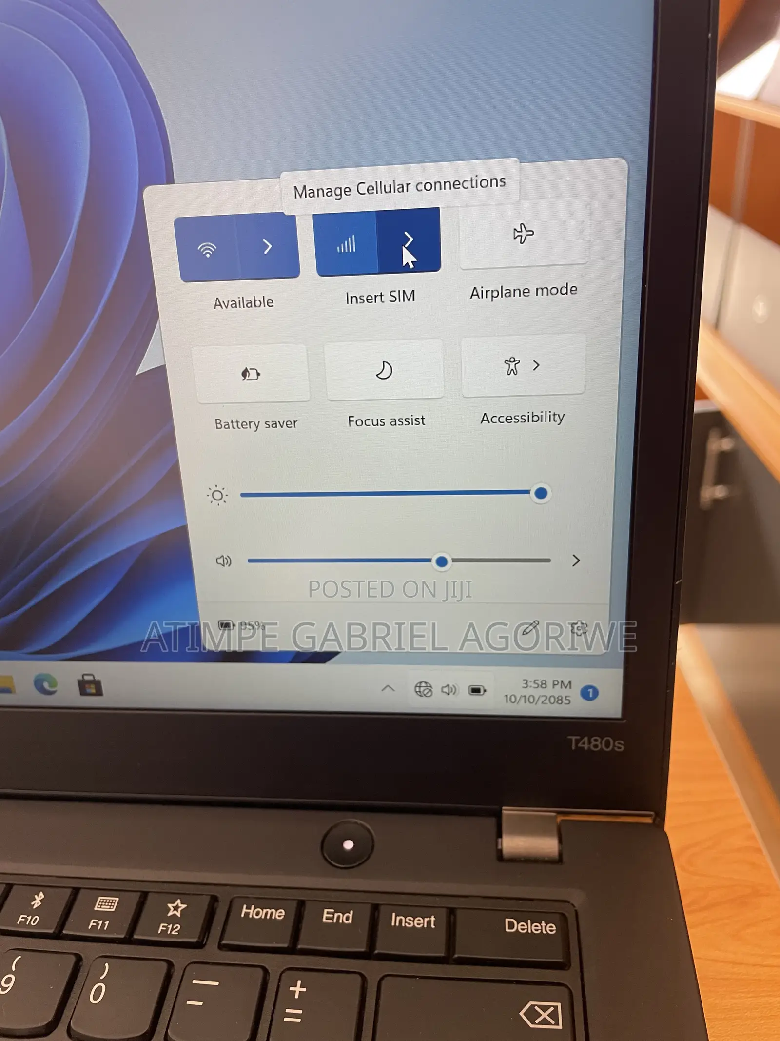 Laptop Lenovo ThinkPad T480s 8GB Intel Core i5 SSD 256GB