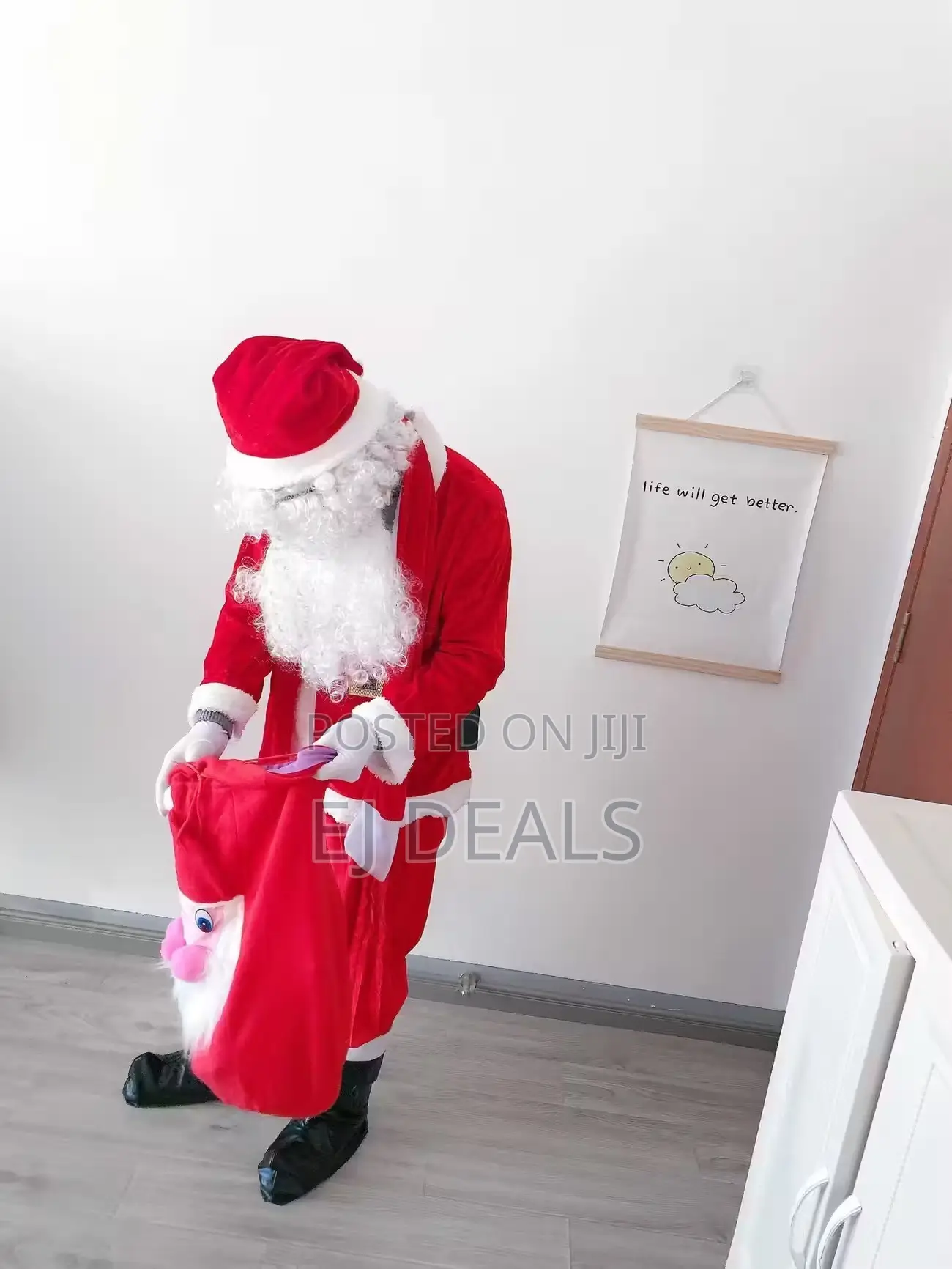 Santa Claus Costume 10 Piece Set Extra Large