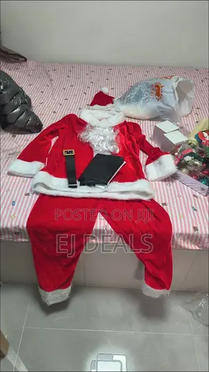 Santa Claus Christmas Costume 10 Piece Set
