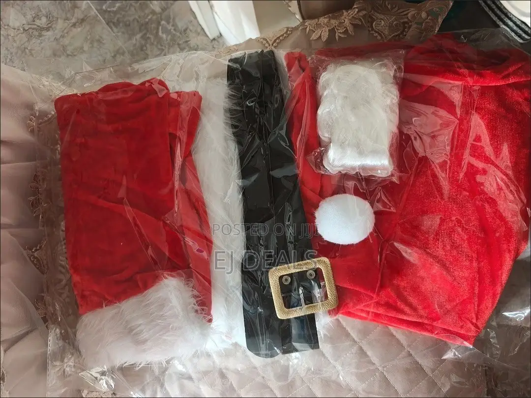 Santa Clasus Costume 7 Piece Set Large,XL