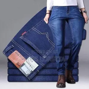 Europe Standard Slim Fit Hard Jeans - Blue