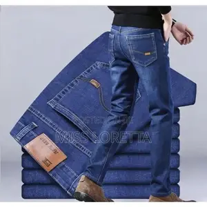 Europe Standard Slim Fit Hard Jeans - Blue