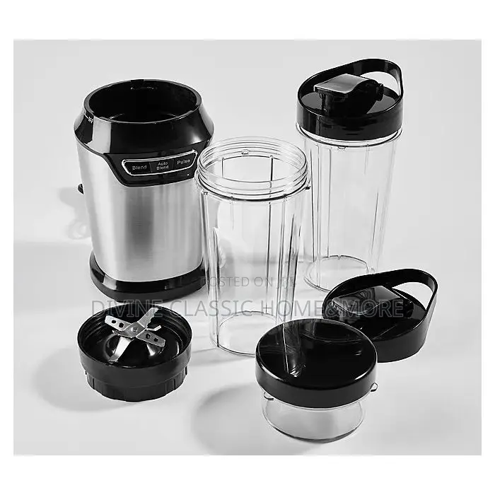 George Home High Power Blender 2 Blade Design 3 Functions 1000W Grey