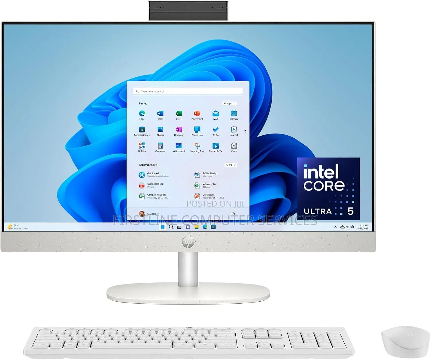 New Desktop Computer HP AiO 24 8GB Intel Core Ultra 5 SSD 512GB