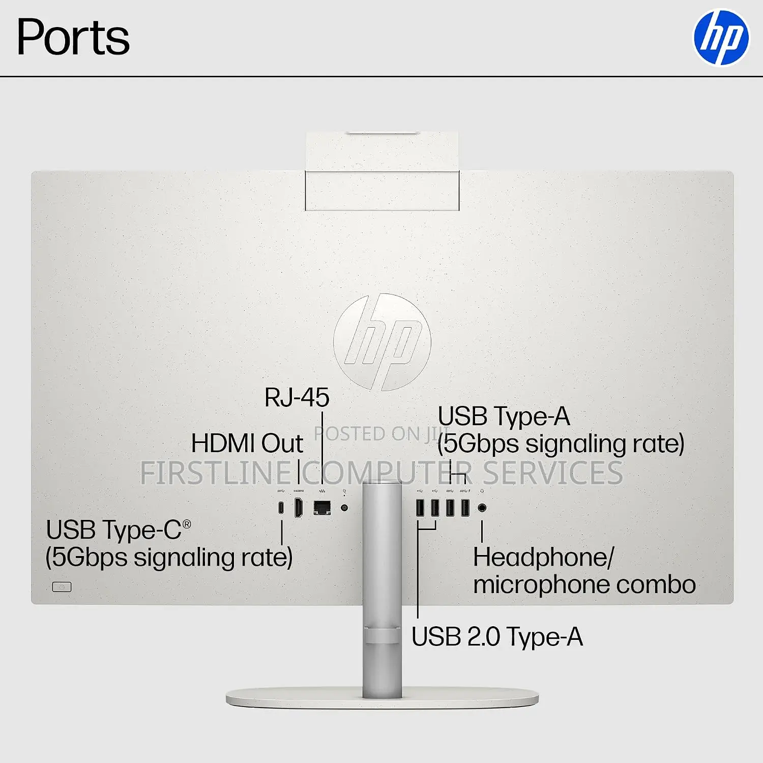 New Desktop Computer HP AiO 24 8GB Intel Core Ultra 5 SSD 512GB