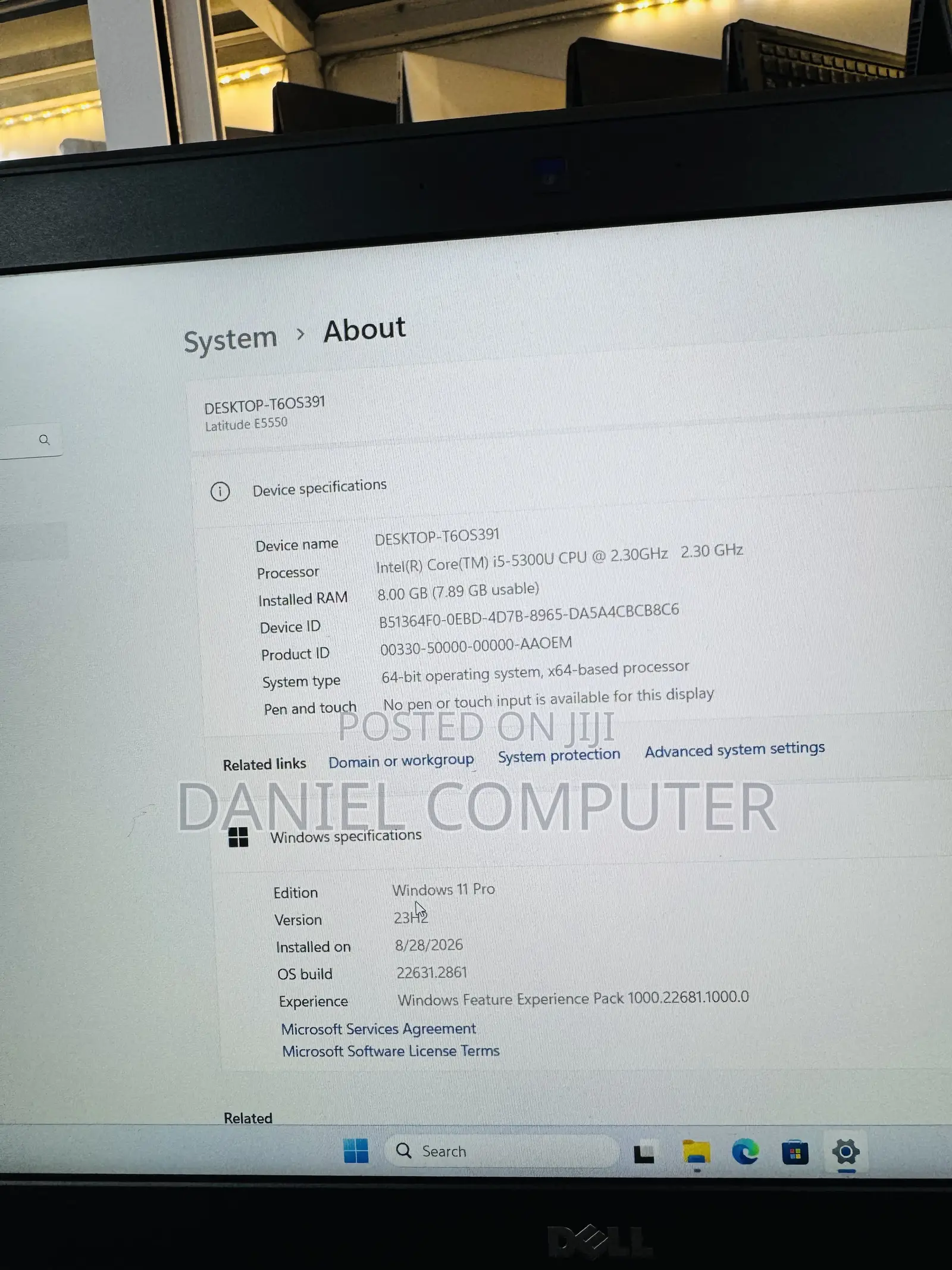 Laptop Dell Latitude E5550 8GB Intel Core i5 HDD 500GB