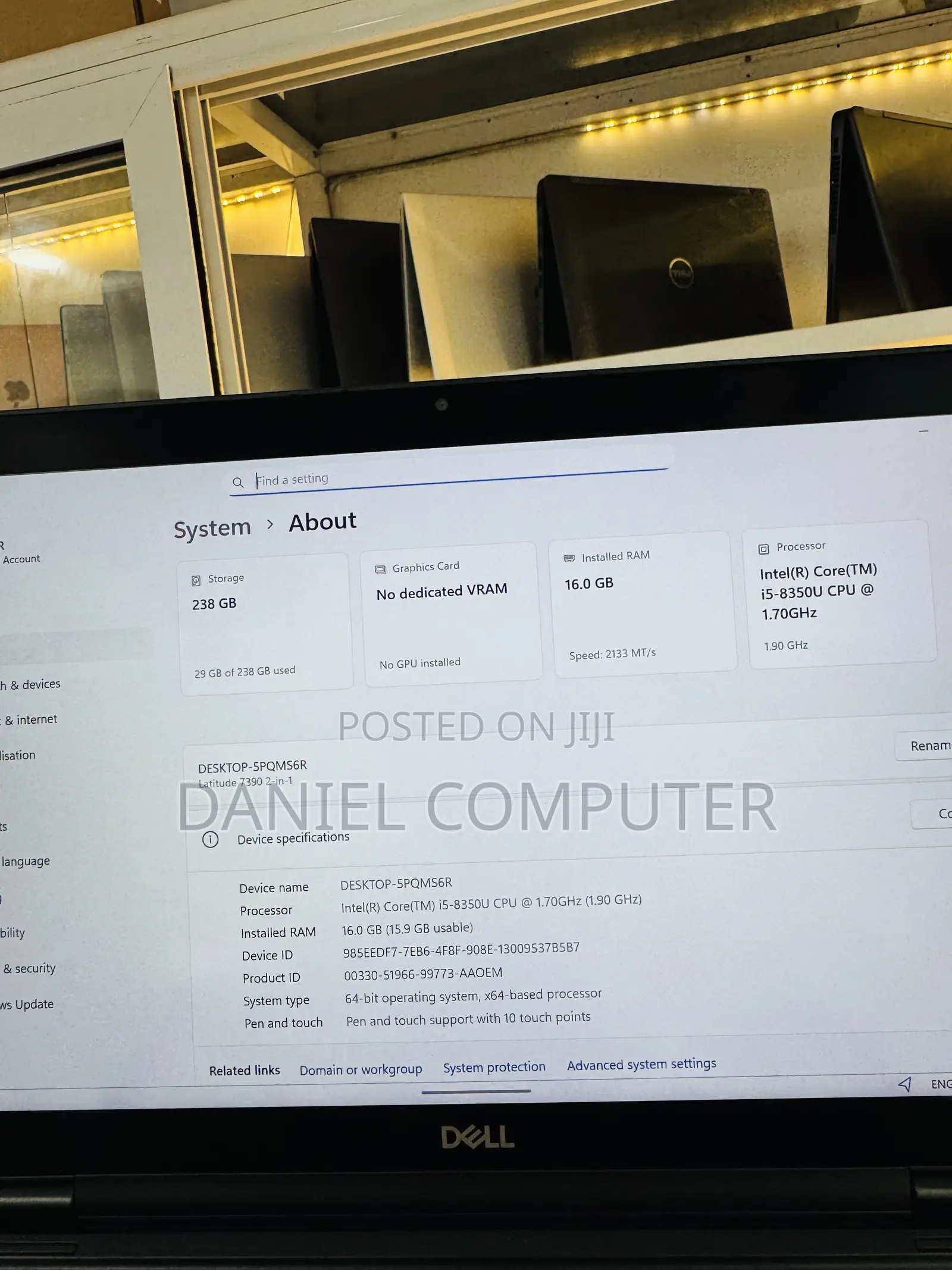 Laptop Dell Latitude 7390 2-in-1 16GB Intel Core i5 SSD 256GB