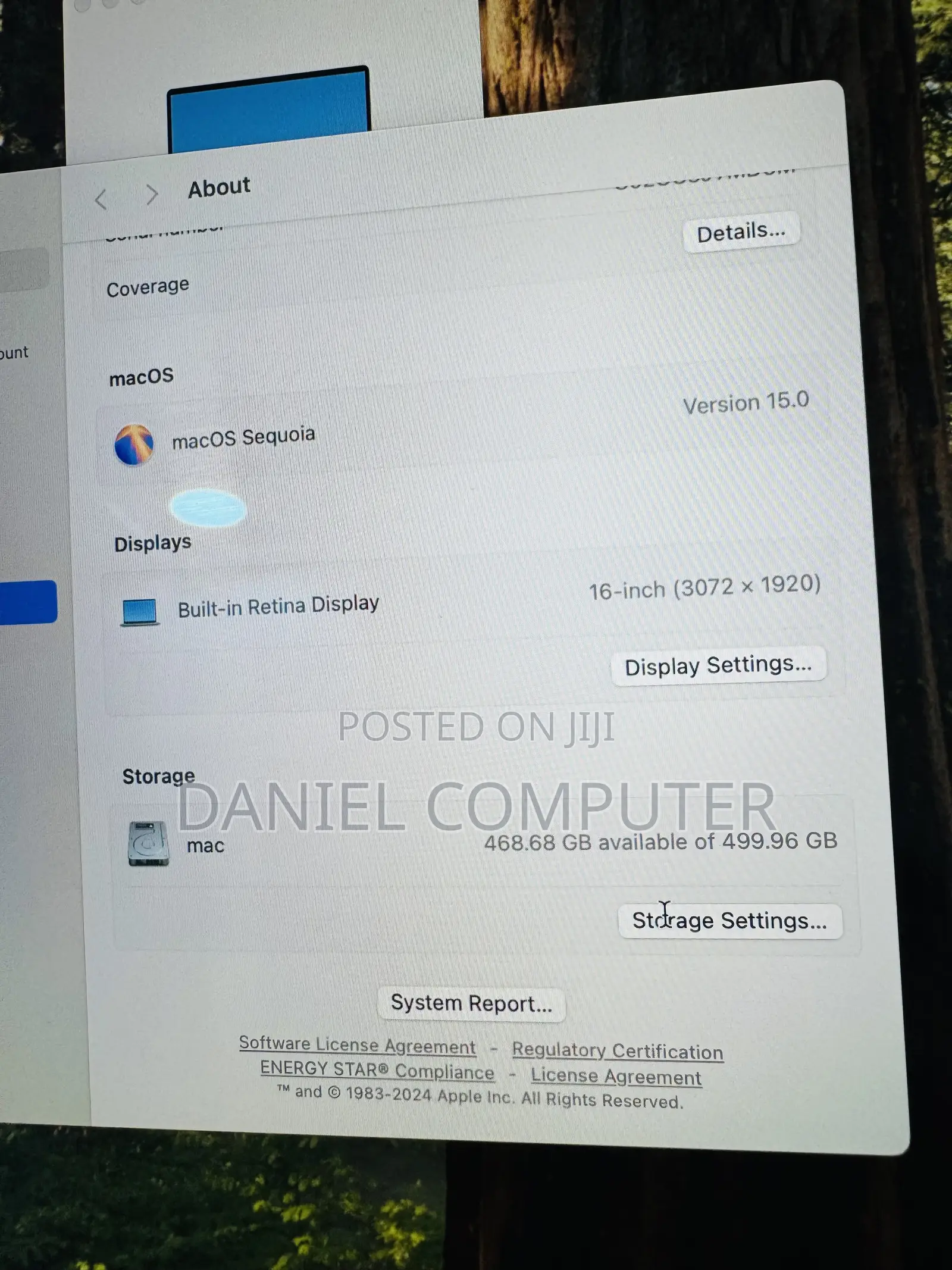 Laptop Apple MacBook Pro 2019 16GB Intel Core i7 SSD 512GB